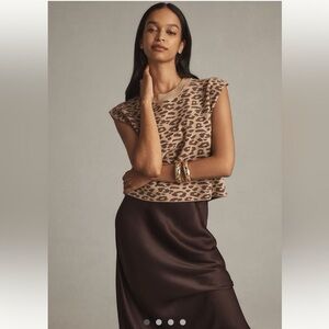NWOT Maeve The Noah Muscle Tank Leopard Print Medium